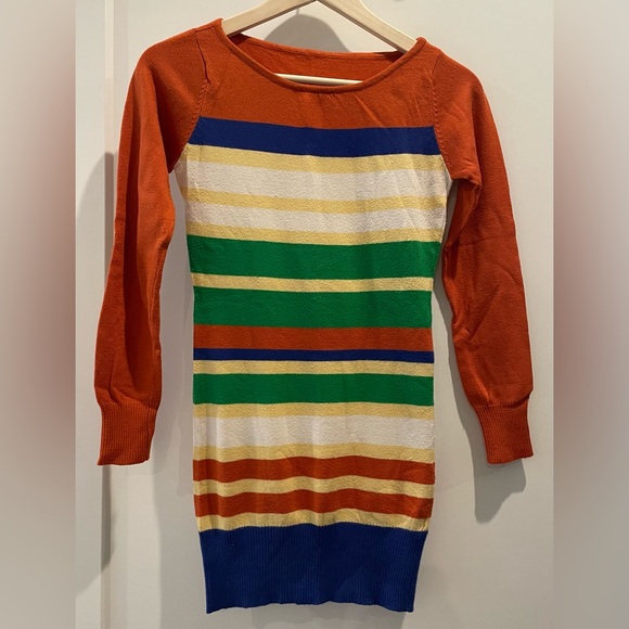 Sweaters - Cashmere and Wool Blend Colorful Striped Women's Sweater